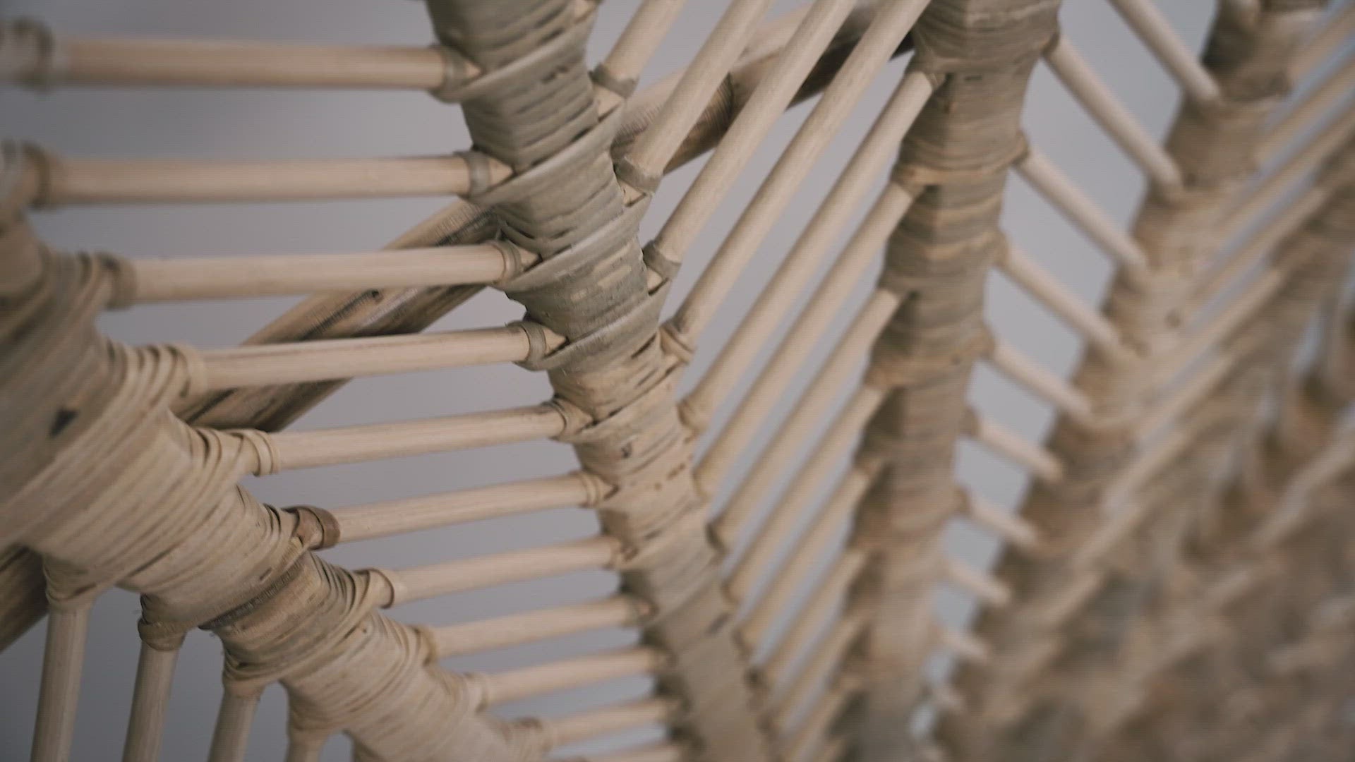 Load video: Video of woven beach style paradise inspired headboard for single, double, queen, and king beds