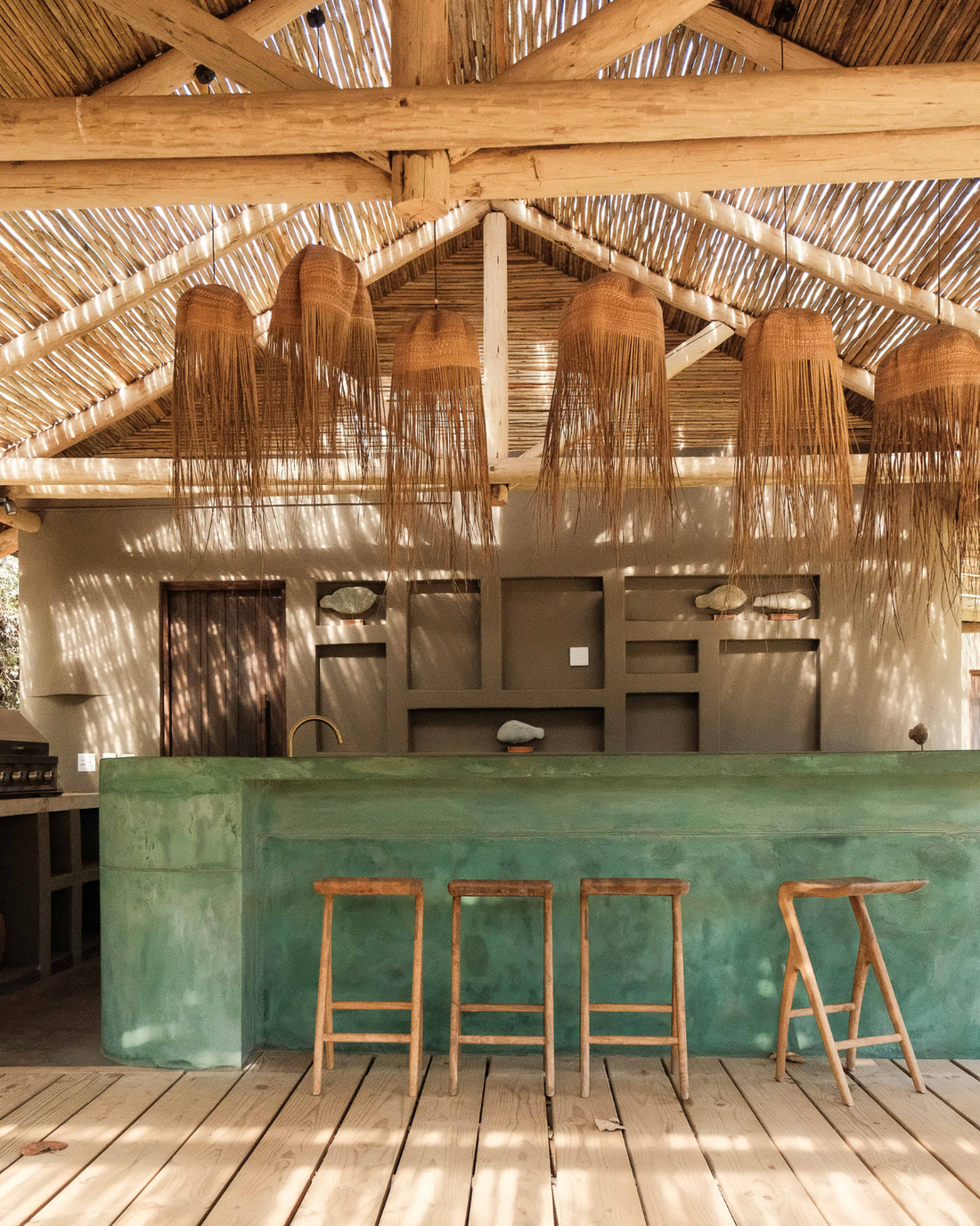 Custom made giant Jellyfish pendants for Gwe Gwe lodge