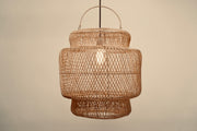 Woven rattan pendant light 