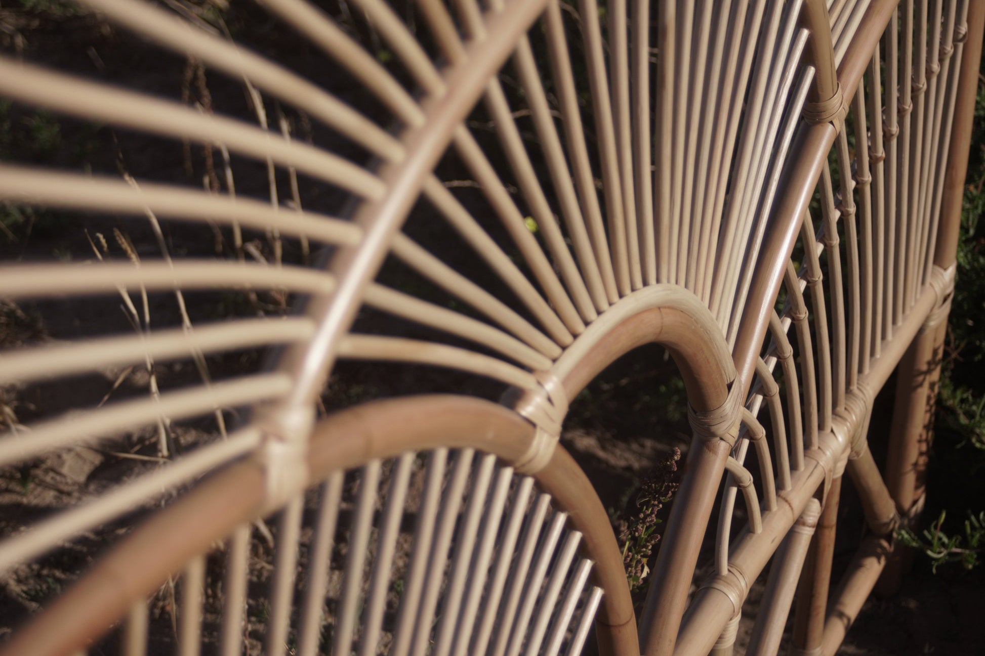 Natural woven bamboo rattan headboard for bedrooms with double beds, queen size bed, king size bed, or single beds
