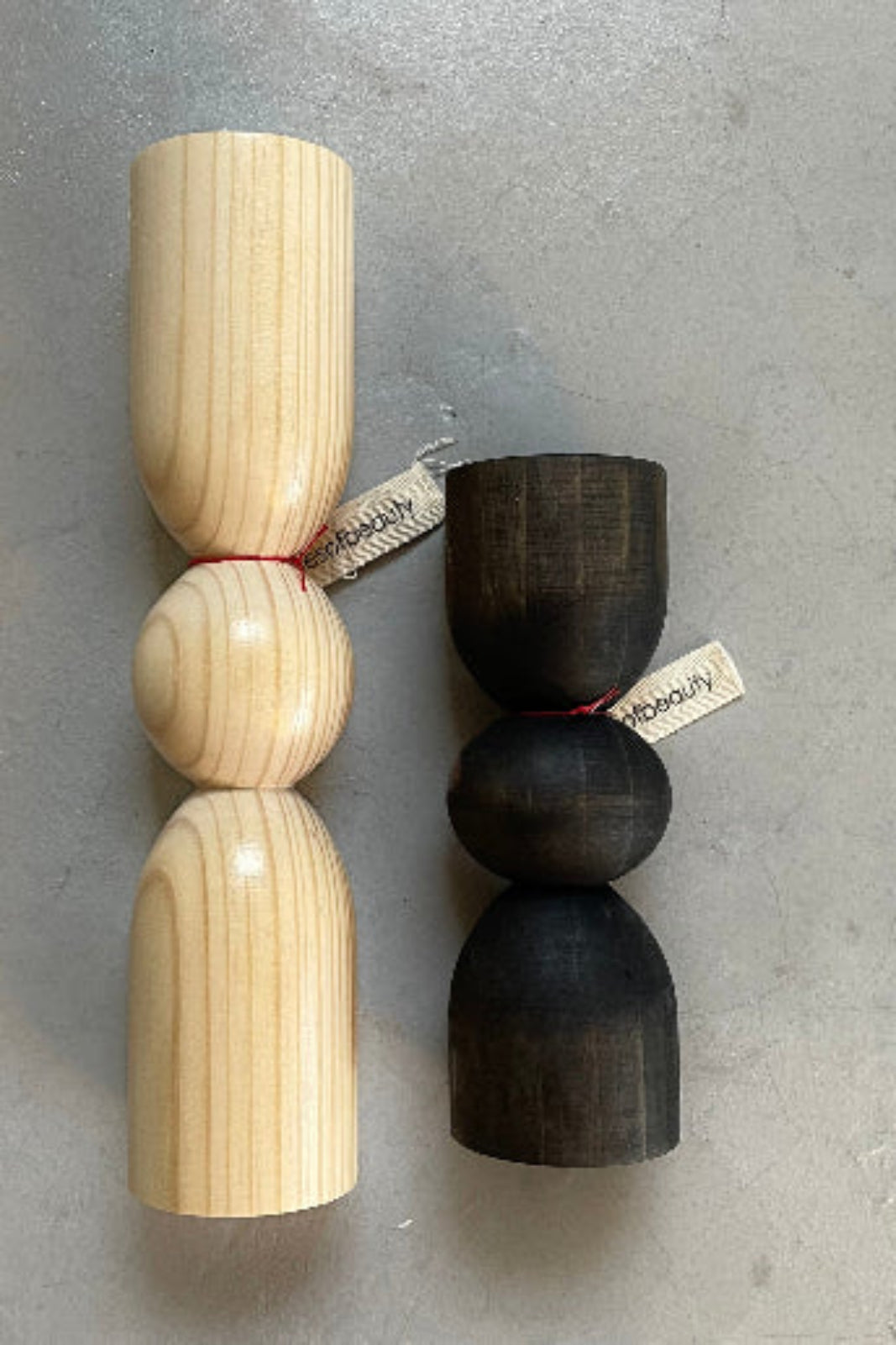 Handcrafted wood-turned candle holders customisable