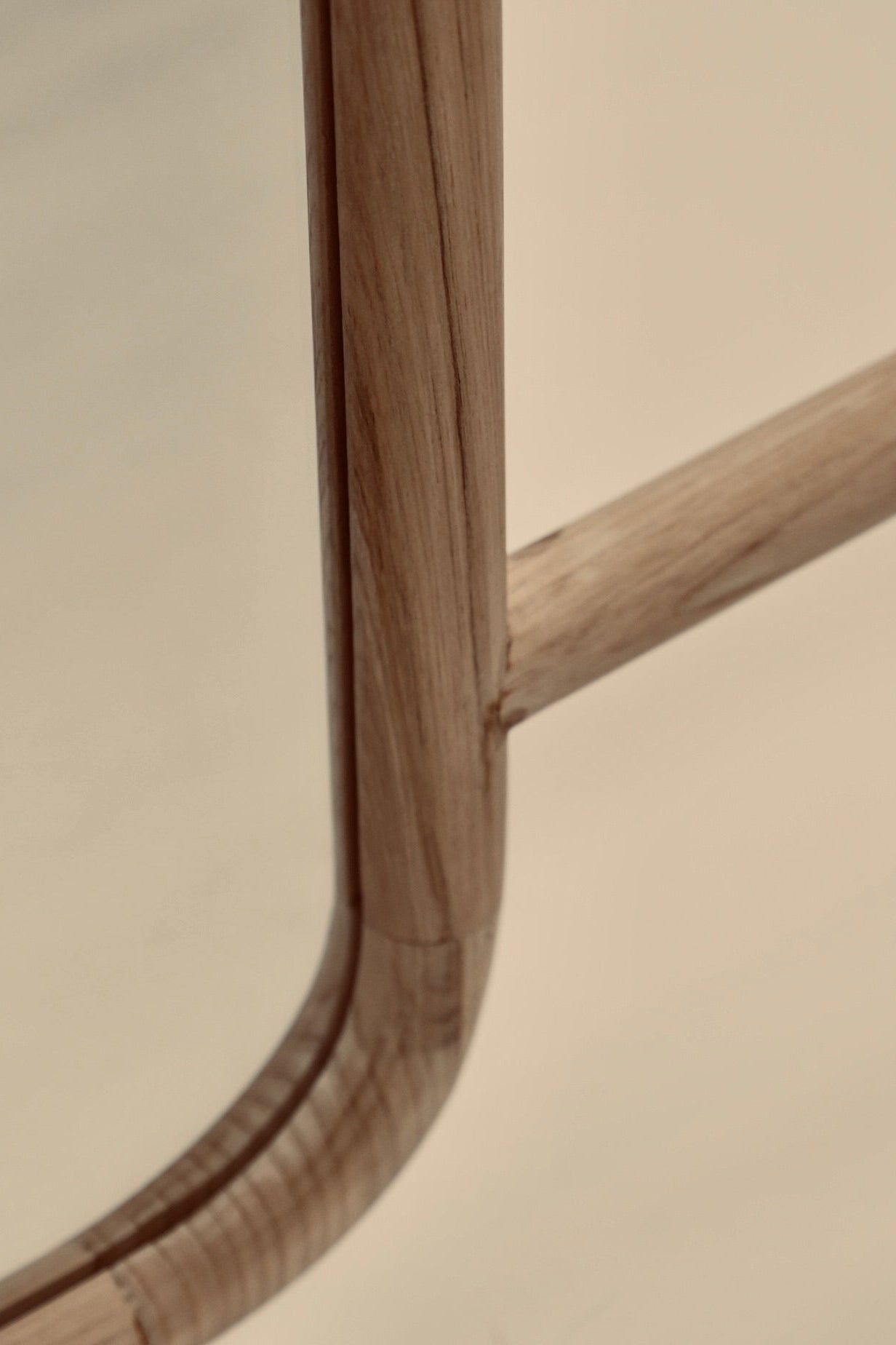 Minimalist mirror wooden frame wall mount free standing