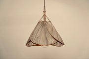 The Palm leaf pendant woven from palm leaves on bamboo rod locally made and customisable