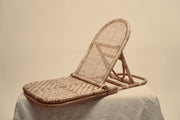 The foldup Rattan beach chair by Crates of Beauty